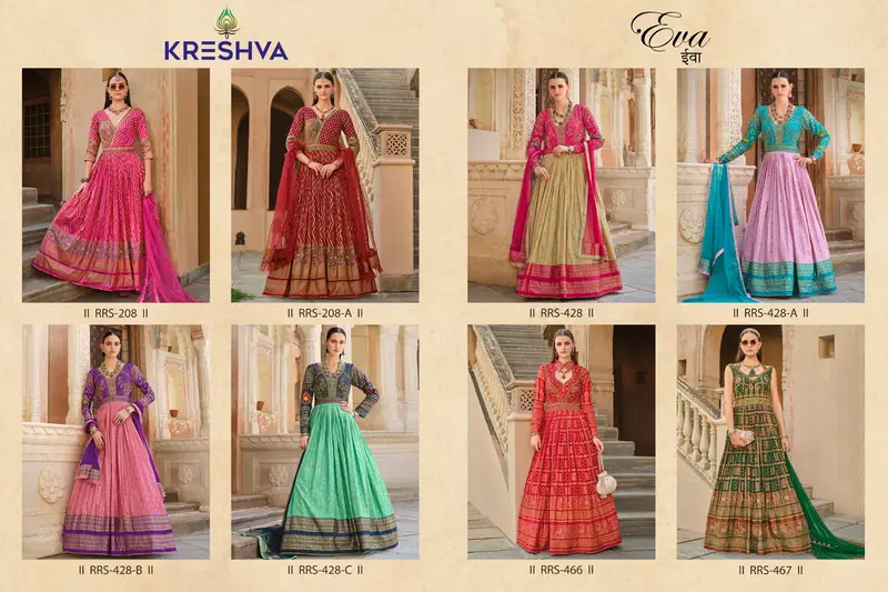 Eva By Kreshva Smooth Silk Reception wear Gown Wholesale Market